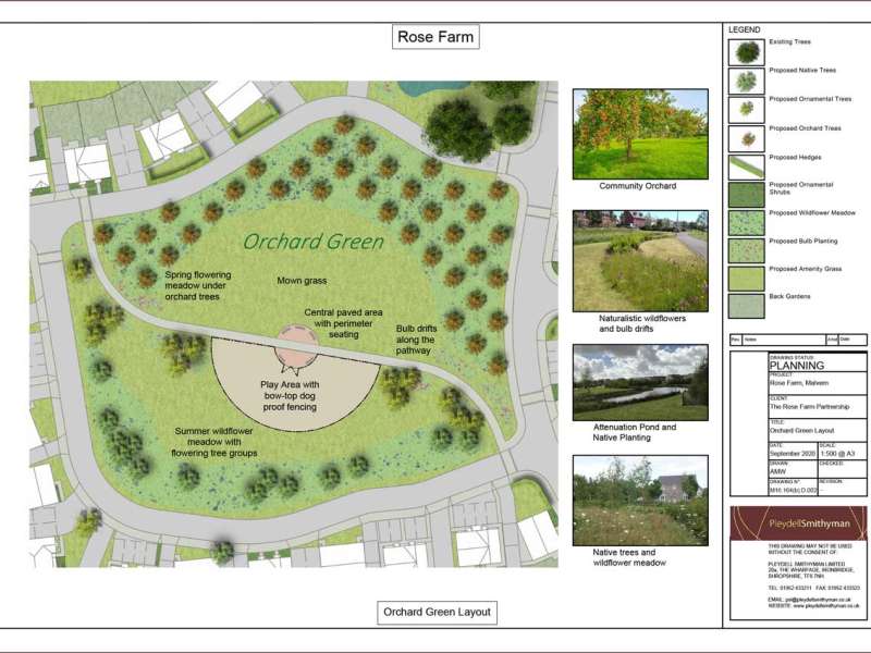 Rose Farm Orchard Green Layout